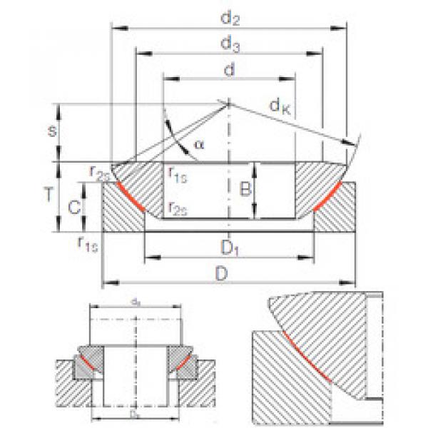 المحامل GE 30 AW INA #1 image