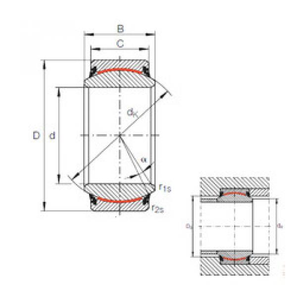 المحامل GE 260 UK-2RS INA #1 image