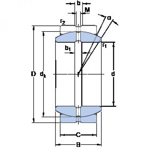 المحامل GEZ 012 ES SKF #1 image