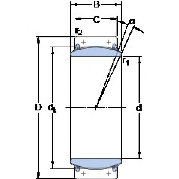 المحامل GEC 480 TXA-2RS SKF #1 image