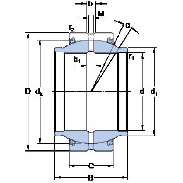 المحامل GEZM 500 ESX-2LS SKF #1 image