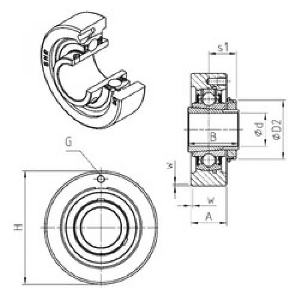 المحامل UKC309H SNR #1 image