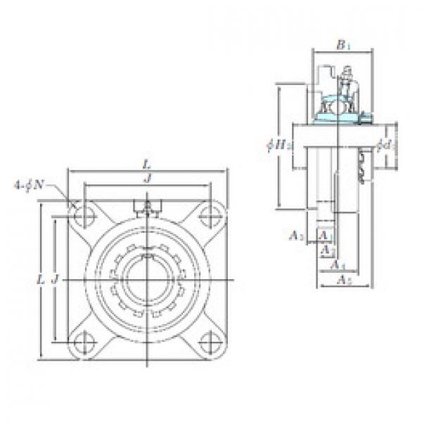 المحامل UKFS326 KOYO #1 image