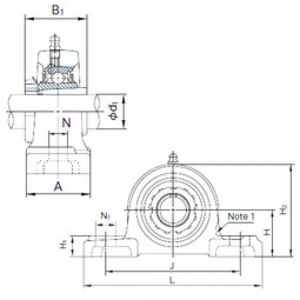 المحامل UKP213+H2313 NACHI #1 image