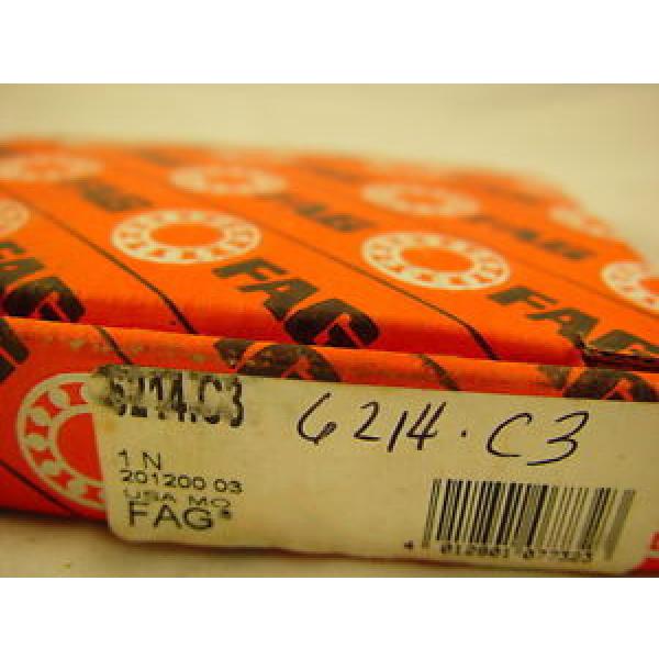 FAG 6214-C3 Deep Groove Ball Bearing 70mm ID, 125mm OD, 24mm Width #5 image