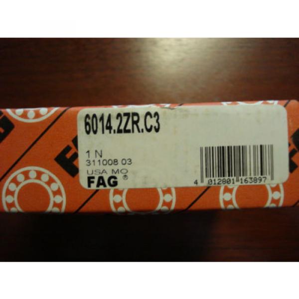 FAG Radial Ball Bearing, Shielded, 70mm x 110mm x 20mm 6014.2ZR.C3, 5611eDB2 #5 image