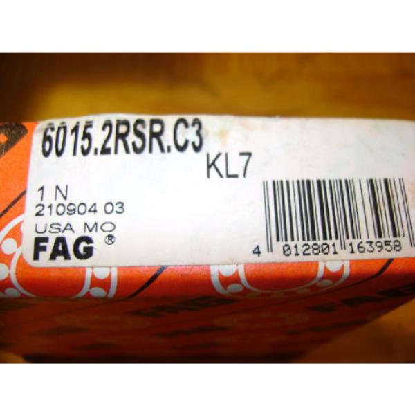 FAG 6015 2RSR C3 Bearing 75mm x 115mm x 20mm #5 image