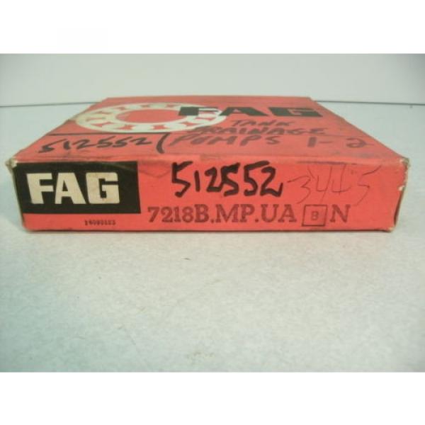 FAG 7218 B MP UA, NEW BEARING, GERMANY #1 image