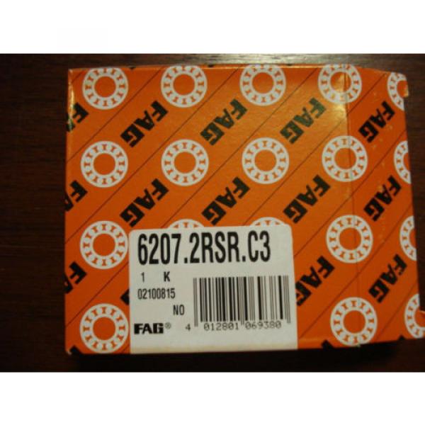 FAG Deep Groove Bearing, Sealed, 35mm x 72mm x 17mm, 6207.2RSR.C3, 7099eHE4 #5 image