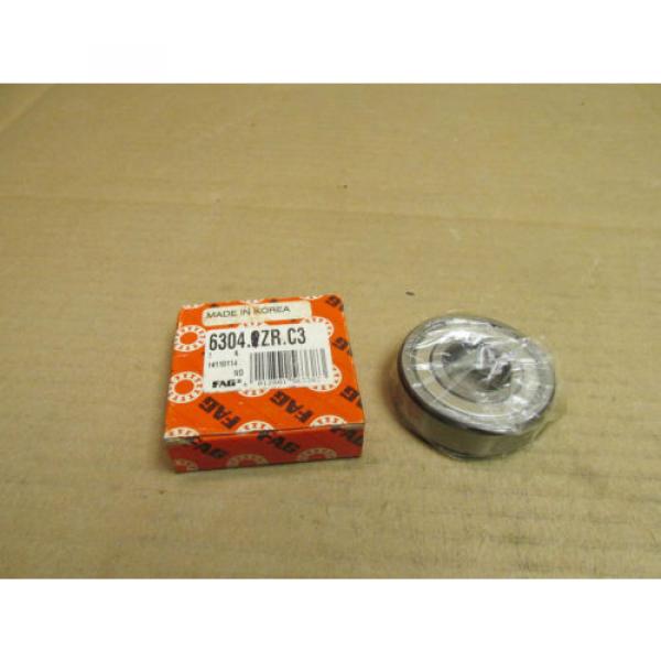 NIB FAG 6304 ZR C3 BEARING METAL SHIELD 1 SIDE 6304ZRC3 6304Z R 20x52x15 mm NEW #3 image