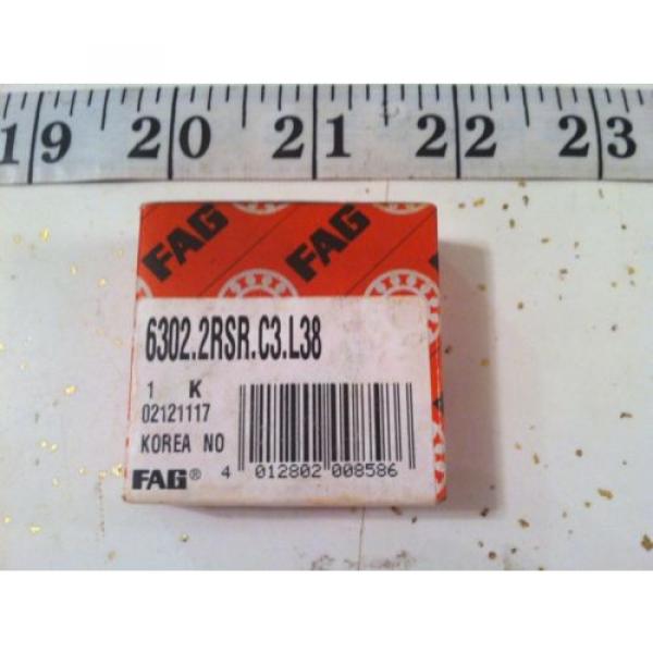 FAG SCHAEFFLER 6302.2RSR.C3.L38 RADIAL AND GROOVE BALL BEARING #2 image