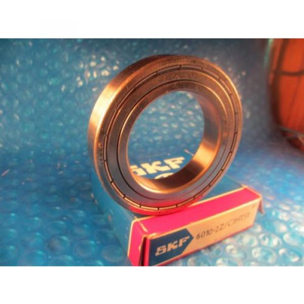 SKF 6010 2Z JEM Deep Groove Roller Bearing,ZZ (=2 Fafnir 9110KDD, FAG, NSK, NTN) #2 image