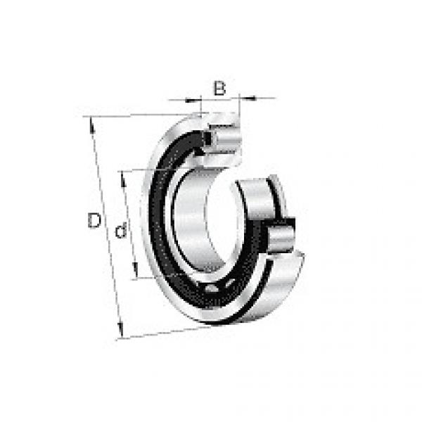 NJ308 FAG Cylindrical Roller Bearing Single Row #5 image