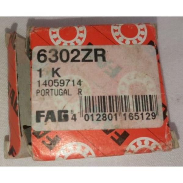 FAG 6302ZR Deep Groove Ball Bearing Single Row #4 image