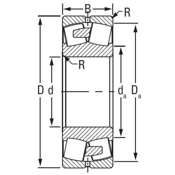 Timken TAPERED ROLLER 22308KEMW33W800C4     #5 image